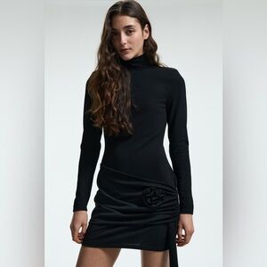 H&M Black Turtleneck Dress